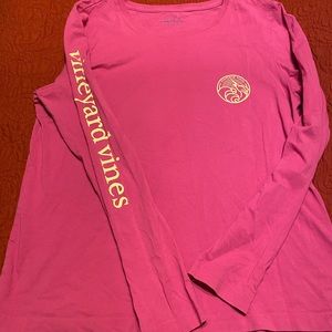 Vineyard Vines Pink Long-sleeve Top